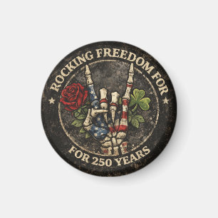 Aimant États-Unis 250 ans de liberté en rock squelette pa