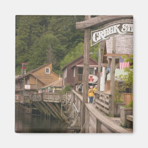 Aimant États-Unis, Alaska, Ketchikan, Creek Street, cent
