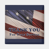 Aimant États-Unis Anciens combattants patriotique drapeau (Devant)