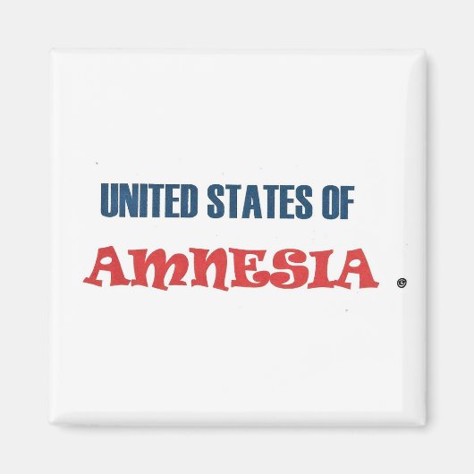 AIMANT ÉTATS-UNIS D'AMNÉSIE (Devant)