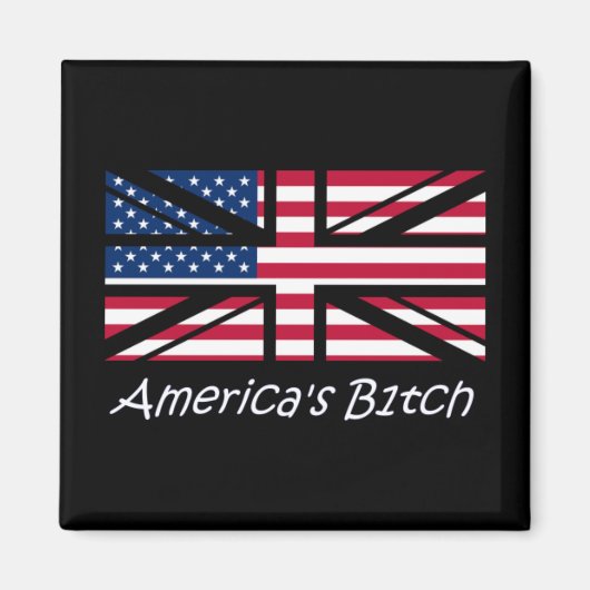 Aimant États-Unis d'Angleterre (Version Slogan) (Devant)