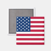 Aimant États-Unis Drapeau américain étoiles et rayures (Recto/Verso)
