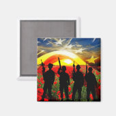 Aimant États-Unis en honneur (Recto/Verso)