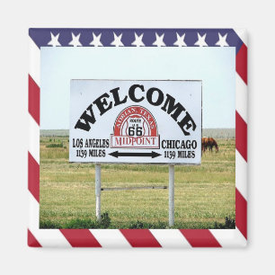 Aimant États-Unis - États-Unis Route 66 Midpoint Los Ange