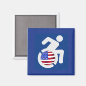 Aimant États-Unis handicapés (Recto/Verso)