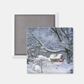 Aimant États-Unis, Oregon, comté de Clackamas. Neige fraî (Recto/Verso)