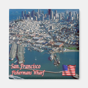 Aimant États-Unis Pêcheurs Carrés de San Francisco Ala