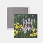 Aimant États-Unis, Pennsylvanie. Les iris de jardin pouss (Recto/Verso)