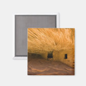 Aimant États-Unis, Utah, Cedar Mesa, Mule Canyon. Grès (Recto/Verso)