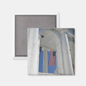 Aimant États-Unis, Virginie, Arlington. Des drapeaux amér (Recto/Verso)