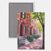 Aimant Été de Boston | Pierroirs du Massachusetts (Recto/Verso)