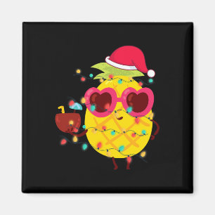 Aimant Été Hawaïen Tropical Noël Pineapple Noël