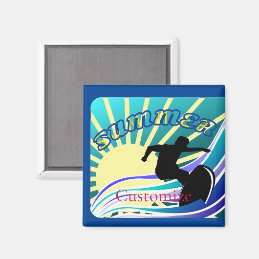 Aimant Été Surf Fun Thunder_Cove (Recto/Verso)