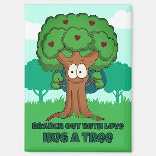 Aimant Étendez Votre Amour, Enlacez Un Arbre
