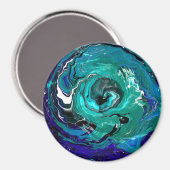 Aimant Éternité bleue | Art Abstrait (Recto/Verso)