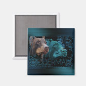 Aimant Eternité - Doberman (Recto/Verso)