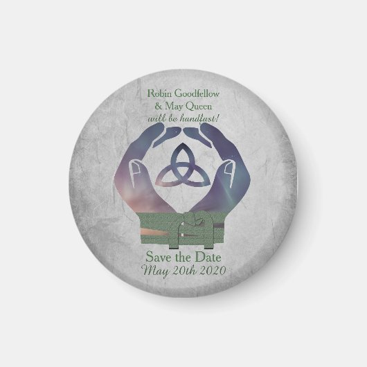 Aimant Eternity Handfasting Enregistrer l'aimant Date (Devant)