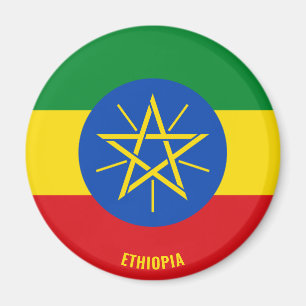 Aimant Ethiopie Drapeau Charme Patriotique