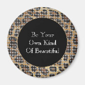 Aimant Étincelle animale Brown de léopard (Devant)