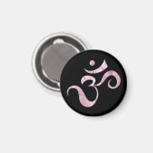 Aimant Étincelle Rose Om (Recto/Verso)