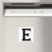Aimant Étiqueter la lettre initiale E dans l'aimant noir (In Situ (Lave-vaisselle))