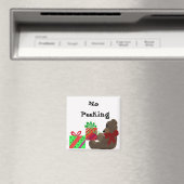 Aimant Étiquette de cadeau de fête - Ne pas regarder ! (In Situ (Lave-vaisselle))