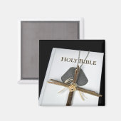 Aimant étiquette de chien sur la Sainte Bible (Recto/Verso)