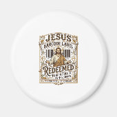Aimant Étiquette de code-barres Jésus Rédimé Jésus Code-b (Devant)