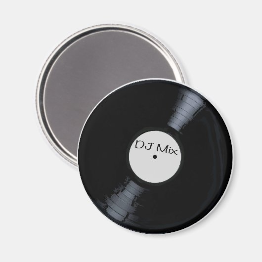 Aimant Étiquette d'enregistrements DJ Mix (Recto/Verso)