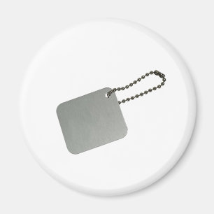 Aimant Étiquette en métal avec la chaîne