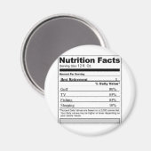 Aimant Étiquette nutritionnel amusant de la retraite (Recto/Verso)