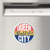 Aimant Étiquette Vintage Buffalo (In Situ (Lave-vaisselle))