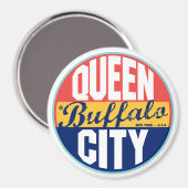 Aimant Étiquette Vintage Buffalo (Recto/Verso)