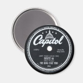 Aimant "Étiquette Vintage-Capitol" (Recto/Verso)