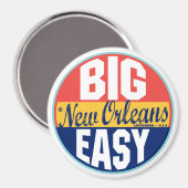 Aimant Étiquette Vintage de la Nouvelle-Orléans (Recto/Verso)