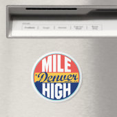 Aimant Étiquette Vintage Denver (In Situ (Lave-vaisselle))