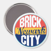 Aimant Étiquette Vintage Newark (Recto/Verso)
