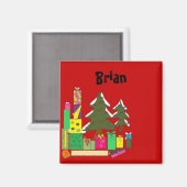 Aimant Étiquettes de Noël (Recto/Verso)