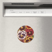 Aimant Étiquettes vintages de paquets de semences, Fleurs (In Situ (Lave-vaisselle))