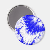 Aimant Étoile à Plumes Bleues (Recto/Verso)