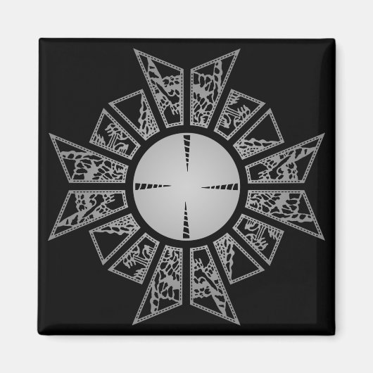 Aimant étoile au coeur (Devant)