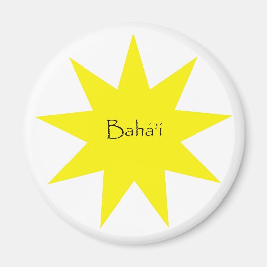 Aimant étoile baha'i (Devant)