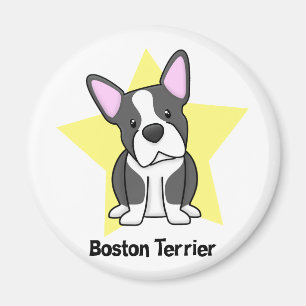 Aimant Étoile Boston Terrier de Kawaii