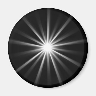 Aimant étoile brillante dans l'espace sombre