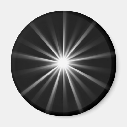 Aimant étoile brillante dans l'espace sombre (Devant)