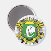 Aimant Étoile de Côte d'Ivoire (Recto/Verso)