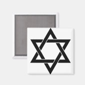 Aimant Étoile de David (Recto/Verso)