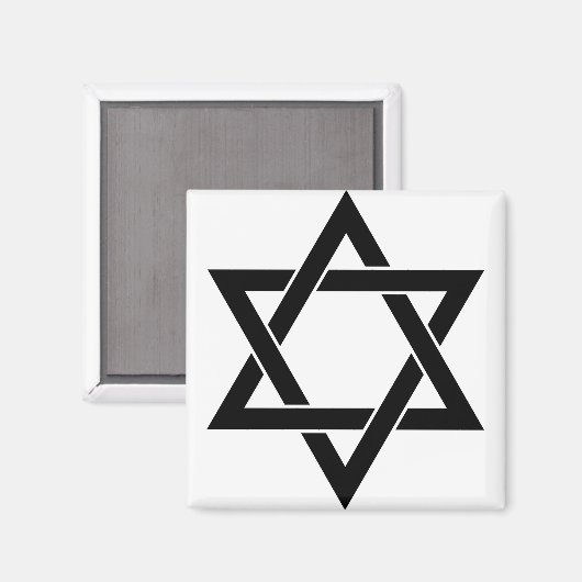 Aimant Étoile de David (Recto/Verso)