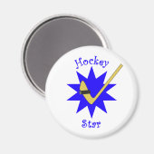 Aimant Étoile de hockey (Recto/Verso)