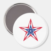 Aimant Étoile de la liberté (Recto/Verso)